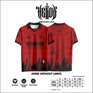 JERSEY VINTAGE RETRO ANIME DEMON SLAYER "AKAZA THE DEVIL CHILD" FULL PRINTING