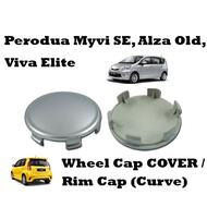 Original Perodua Geniune Myvi Se, Viva Elite & Alza Old Rim Cap/Wheel Cap Cover (Curve)