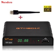 Gtmedia S2 S2X HD DVB ในตัวตัวรับทีวีถอดรหัสสัญญาณดาวเทียมในตัว H.264 Wi-Fi Hd DVB เต็ม1080P-S2/S2X 