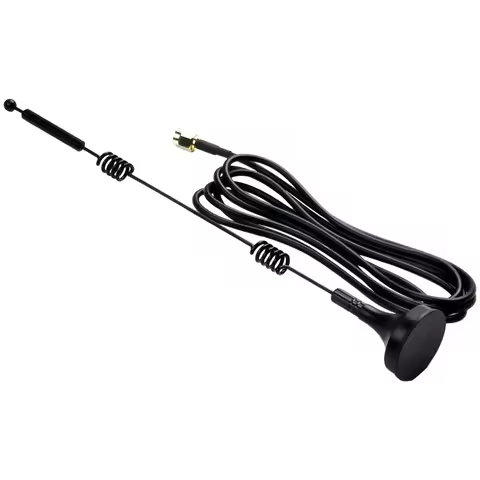 12dBi Antenna Antenna 1pcs 2.4G/5.8GHz External Magnetic Base SMA Male WiFi Antenna Car Spare Parts 