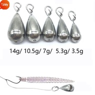 SHLY Weights Fishing Tools Sports 3.5/5.3/7/10.5/14g Outdoors Water drop Tungsten Fastach Sinker Hoo