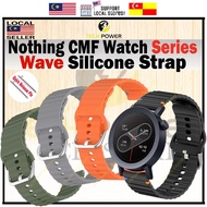 Nothing CMF Watch Pro 2 / CMF Watch Pro Strap, Wave Stitching Silicone Strap,Tali Jam Nothing CMF Wa