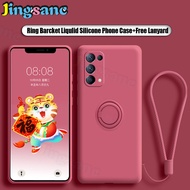 Jingsanc Ốp Giá đỡ nhẫn cho Oppo RENO 5/RENO 5G/RENO 5 Marvel phiên bản sang trọng Silicone lỏng chố