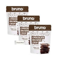 Bruno bruno Crispy Brownie Chocolate Brownie, 60g x 3 pieces, with original hand towel