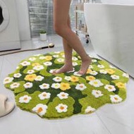 3d Asymmetric Bathroom Carpet Flower Forest Daisy Moss Living Room Carpet Bedroom Home Aesthetics De