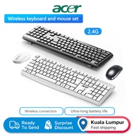 Acer USB Keyboard and Mouse Set LK41-2K Three Speed DPI 2.4G Wireless Ergonomic Design Anti Splash a