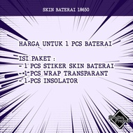 STIKER SKIN WRAP BATERAI 18650 - PELINDUNG BATERAI (CHAINSAW MAN)