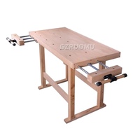 Multifunctional Woodworking Workbench Console Beech Wood Workbench Diy Manual Carpentry Solid Wood T