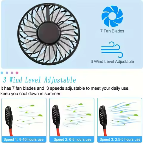 Fans handheld Floor standing fan Neck cooling tube Pocket fan Mini fan portable usb Ac portable Vent