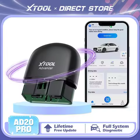 XTOOL Advancer AD20Pro Bluetooth OBD2 Scanner Car All System Automotive Diagnostic Tools Free Applic