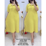 Dress 2268 Jumbo Plain Collar Crinkle Dress 2268
