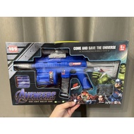 Ready Stock🔥Avengers 3 in 1 Toys Gun Electric Music Gun Bubble Gun Soft Bullet Gun Sound Gun Pistol 