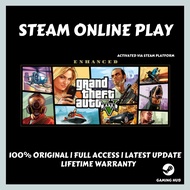 Grand Theft Auto V Enhanced (GTA 5) Steam Online Game - Full DLC & Lifetime Guarantee