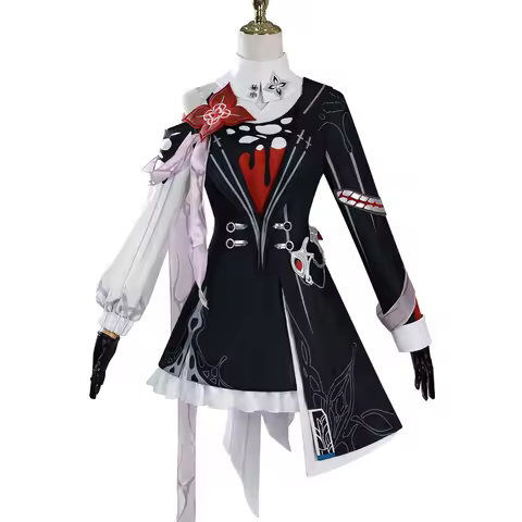 Evernight Cosplay Costume Wigs Women Girls Coat Dress For March 7th Carnival Outfit for Halloween Pa