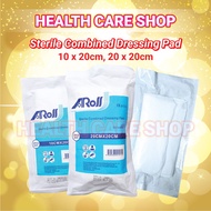 Aros Sterile Combined Dressing Pad ( Gamgee Pad ) 1pcs/pkt