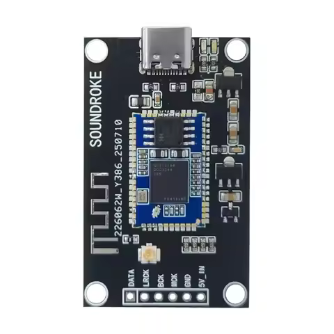 ABKQ-QCC5181/QCC3095 Bluetooth Digital Interface Module Sound Card Ldac Decoding USB To I2S Output T