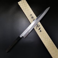 🇯🇵🔥堺市高橋楠 一刀齋虎徹 本霞 鏡面 柳刃 銀三鋼 300mm 附鞘🔥 日本高級廚刀