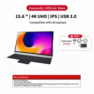 ✅Local Stocks Portable Monitor Zoomed_in 15.6Inch UltraSlim 4K UHD IPS with Leather Case for PS4/5/Xbox/Nintendo Switch