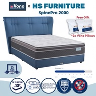 FREE SHIPPING | HS FURNITURE | Vono SpinePro 2000 Mattress | Tilam Vono | 15 Years Warranty