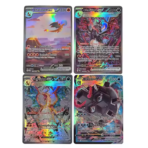 Pokemon Cards Holographic Charizard Ex GX Blastoise VMAX Deoxys VMAX Darkrai VSTAR Hobbies Rare Coll