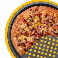 Perforated Pizza Pan 12inch Non-Stick Carbon Steel | 30cm Non-Stick Perforated Flat Pie Pan