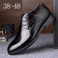 {Chaopu shoes} Mazefeng Men Leather Formal Shoes Lace Up dress shoes Oxfords Fashion Retro Shoes Elegant work Footwear Business Plus Size 38-48