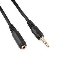 Gold-Plated Headphone Plug Extension Cable 3.5mm Headphone AUX Extension Cable Audio Male Female Ext