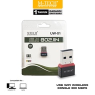 M-Tech UW-01 USB WiFi Adapter Dongle Wifi 300Mbps