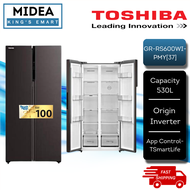 Toshiba / Midea / Haier Side by Side Refrigerator MSS-580WEVB / GR-RS600WI-PMY / GR-RS682WE-PMY / MS