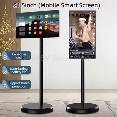 HOT 21.5 Inch Smart Display Touch Screen Android 12 for Office Gaming Live Portable Smart Tv Outdoor
