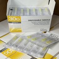 30G 4mm 30G13mm 30G 25mm 32G 4mm 32G 13mm disposable beauty needle 50pcs 100pcs Sterile needle