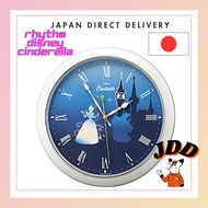 【Direct From Japan】RHYTHM Disney Cinderella Wall Clock Silent High Brightness Luminous White Disney 8MG804MC04