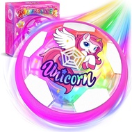 Unicorn Hover Soccer Ball for Girls, Light Up Air Floating Toys for Girls Age 3 4 5 6 7 8 9 10 11 12