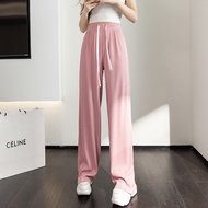 Ninabobo CW016 Celana Kulot Crinkle Bahan Lembut Adem Celana Panjang Wanita Pinggang Elastis Long Pa
