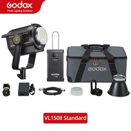 Godox แฟลชวิดีโอ LED VL150II VL300II VL200II 5600K รุ่นสีขาวเอาท์พุทต่อเนื่อง Bowens Mount ไฟสตูดิโอ
