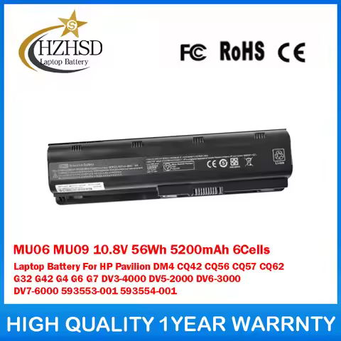 MU09 10.8V 99Wh 9Cells Laptop Battery For HP Pavilion DM4 CQ42 CQ56 CQ57 CQ62 G32 G42 G4 G6 G7 DV3-4