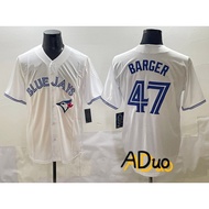 Men's Toronto Blue Jays T-shirt # 47 Addison Barger white home Baseball Jerseys