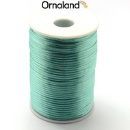 1roll Polyester Cord Light Sea Green 2mm 80yards/roll(73.152m/roll)
