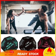 Fitness Dice Pocket Size Multi-sides Exercise Decision Dice Home Gym Workout Dice Stress Relief Toy 