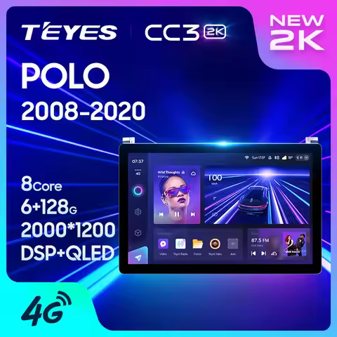 TEYES CC3 2K 11.0 13.0 inch For Volkswagen POLO 5 2008 - 2020 Car Radio Multimedia Video Player Navi