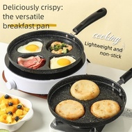 Non-Stick Flat Pan for Fried Egg Burgers Heart-Shaped Breakfast 4-Hole Egg Frying Pan Pancake Pan