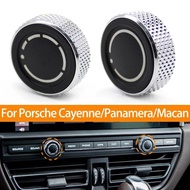 Car Dashboard Multi-media CD Player Audio Volume Control Knob Switch Button For Porsche Cayenne 7P5 