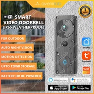 1080P Full HD Wide Angle Smart WiFi Video Doorbell works with Tuya Smart Life App supports Amazon Al
