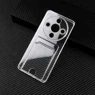 Luxury Card Holder Bag Transparent Case For Honor X9c X9b X9a X8a X60 Pro Magic7 Magic6 Magic5 Lite 