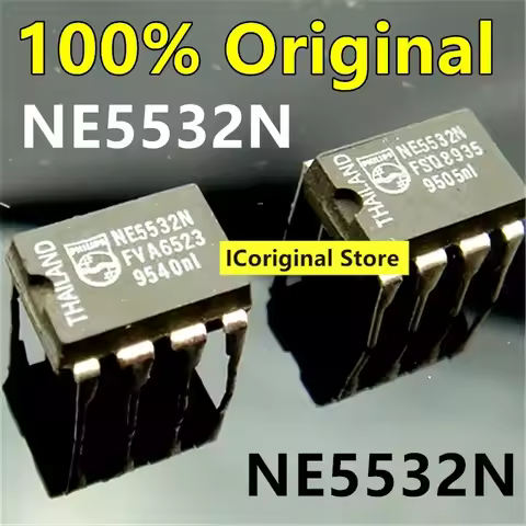 100% Original NE5532N DIP-8 in stock NE5532 IC operational amplifier chip,eight feet, high-performan
