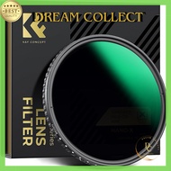 K&F CONCEPT Variable ND Filter - 58mm, 67mm, 72mm, 77mm (ND8-ND128) - Optical Glass, HD Super Resolu