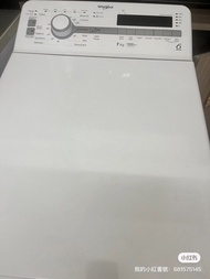 九成新上置式洗衣機歐洲出產whirlpool惠而浦