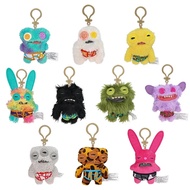 Original Fuggler Keychain Plush Toy Ugly Cute Monster Rabbits Kawaii Backpack Pendant For Kids