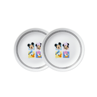 Corelle ชุดจานอาหารรุ่น Mickey Playwfriends ขนาด 8.5 นิ้ว (21 ซม.) จำนวน 2 ชิ้น/c-03-108-pwf-2/th