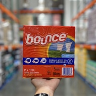 แผ่นกระดาษหอมผ้า Bounce Four-in-One แผ่นกระดาษอบผ้าอ่อน 160 แผ่น/กล่อง แผ่นดับกลิ่นสำหรับตู้เสื้อผ้า